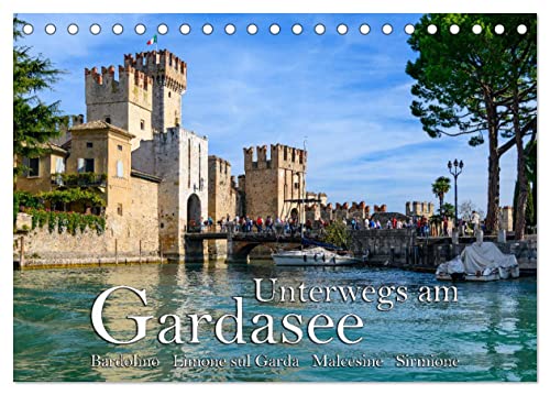 Unterwegs am Gardasee (Tischkalender 2024 DIN A5 quer), CALVENDO Monatskalender von CALVENDO
