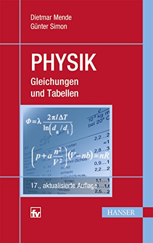 Physik: Gleichungen und Tabellen