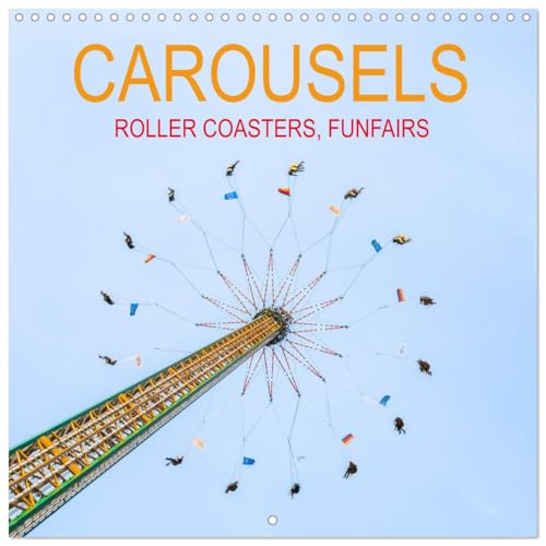 Carousels, Roller Coasters, Funfairs (Wall Calendar 2025 12" x 24" / 30 x 60 cm (open)) CALVENDO 12 Month Wall Calendar von CALVENDO