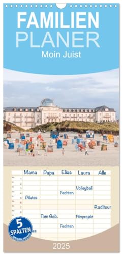 Familienplaner 2025 - Moin Juist mit 5 Spalten (Wandkalender, 21 cm x 45 cm), CALVENDO von CALVENDO