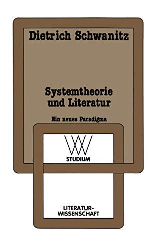 Systemtheorie und Literatur: Ein neues Paradigma (wv studium) (German Edition) von VS Verlag für Sozialwissenschaften