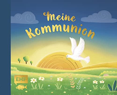 Meine Kommunion (blau): Eintragalbum für Erinnerungen und Fotos mit edler Goldfolienprägung von Edition Michael Fischer