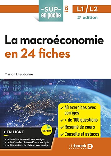 La macroéconomie en 24 fiches: Licences 1 et 2 von DE BOECK SUP