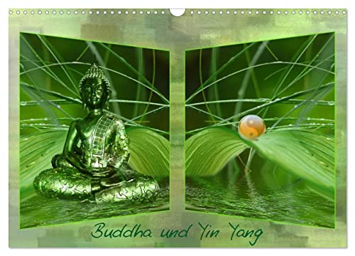 Buddha und Yin Yang (Wandkalender 2024 DIN A3 quer), CALVENDO Monatskalender von CALVENDO
