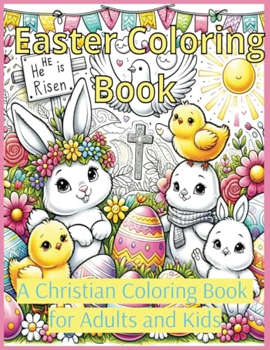 Christian Easter Coloring Book: Complex Christian Easter Coloring Book for Seniors, Adults, and Teens. von Independently published