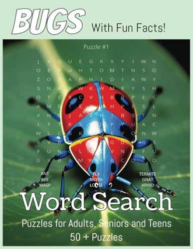 Large Print Bugs Word Search with Fun Facts: Insect Word Search Puzzles with Large Print and Fun Facts About Bugs, Butterflies, and More | 8.5x11 Fun Gift for Vacations, Holidays and Free Times von Independently published