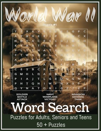 Large Print World War II Word Search Puzzle Book: Word Searches with Large Print about World War II, Military, War Words and More | 8,5 x11 Inches, ... Gift for Vacations, Holidays, and Free Times von Independently published