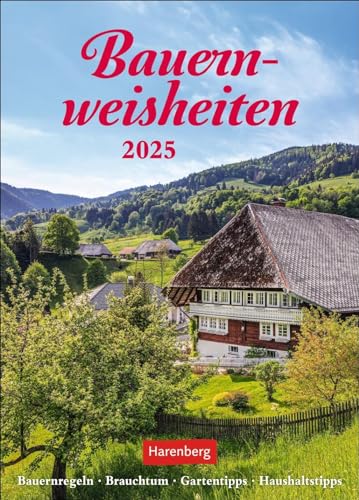 Bauernweisheiten Wochenkalender 2025 - Bauernregeln, Brauchtum, Gartentipps, Haushaltstipps: Kleiner Wandkalender mit 53 praktischen Haus- und ... ca. DIN A5 (Wochenkalender Harenberg)