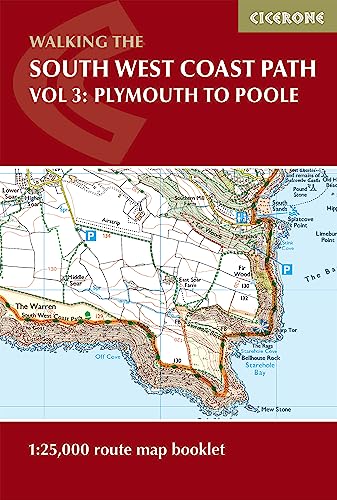 South West Coast Path Map Booklet - Vol 3: Plymouth to Poole: 1:25,000 OS Route Mapping (Cicerone guidebooks) von Cicerone Press Limited