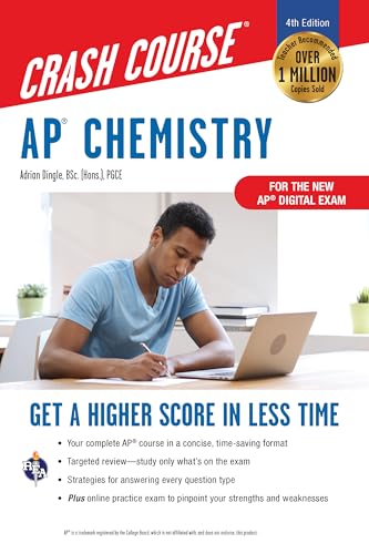 AP Chemistry Crash Course, Book + Online: Get a Higher Score in Less Time (Advanced Placement (AP) Crash Course) von Research & Education Association
