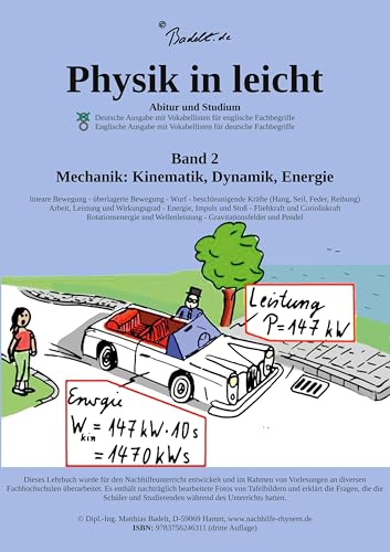 Physik in leicht: Mechanik: Kinematik, Dynamik und Energie von Books on Demand