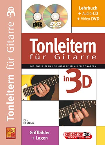 Tonleitern für Gitarre in 3D (1 Buch + 1 CD + 1 DVD)