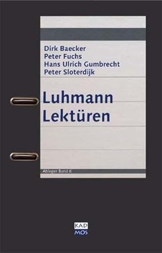 Luhmann Lektüren (Ableger) von Kulturverlag Kadmos