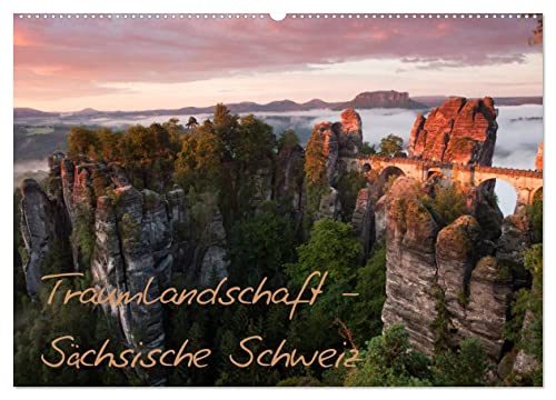 Traumlandschaft - Sächsische Schweiz (Wandkalender 2025 DIN A2 quer), CALVENDO Monatskalender von CALVENDO