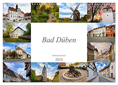 Bad Düben Impressionen (Wandkalender 2024 DIN A3 quer), CALVENDO Monatskalender