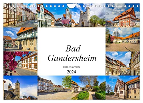 Bad Gandersheim Impressionen (Wandkalender 2024 DIN A4 quer), CALVENDO Monatskalender