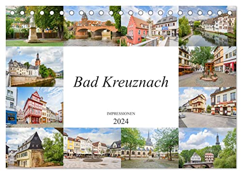 Bad Kreuznach Impressionen (Tischkalender 2024 DIN A5 quer), CALVENDO Monatskalender von CALVENDO