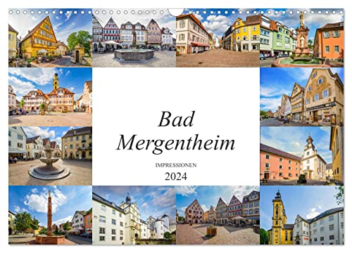 Bad Mergentheim Impressionen (Wandkalender 2024 DIN A3 quer), CALVENDO Monatskalender