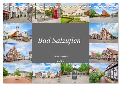 Bad Salzuflen Impressionen (Tischkalender 2025 DIN A5 quer), CALVENDO Monatskalender