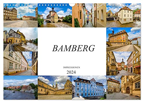 Bamberg Impressionen (Wandkalender 2024 DIN A3 quer), CALVENDO Monatskalender