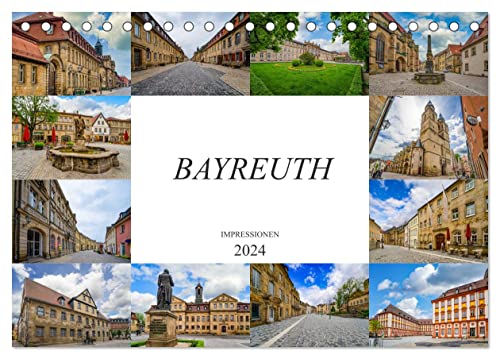 Bayreuth Impressionen (Tischkalender 2024 DIN A5 quer), CALVENDO Monatskalender von CALVENDO