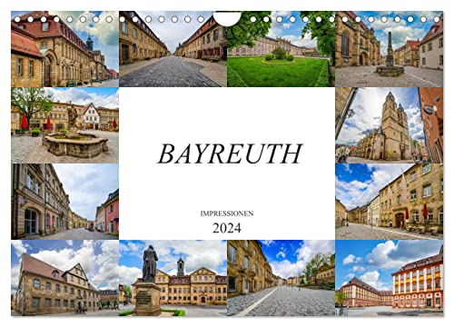 Bayreuth Impressionen (Wandkalender 2024 DIN A4 quer), CALVENDO Monatskalender von CALVENDO