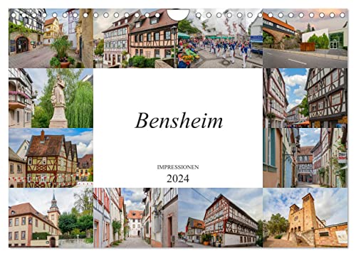 Bensheim Impressionen (Wandkalender 2024 DIN A4 quer), CALVENDO Monatskalender