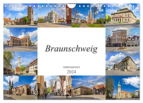 Braunschweig Impressionen (Wandkalender 2024 DIN A4 quer), CALVENDO Monatskalender von CALVENDO