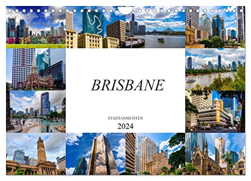 Brisbane Stadtansichten (Wandkalender 2024 DIN A4 quer), CALVENDO Monatskalender von CALVENDO