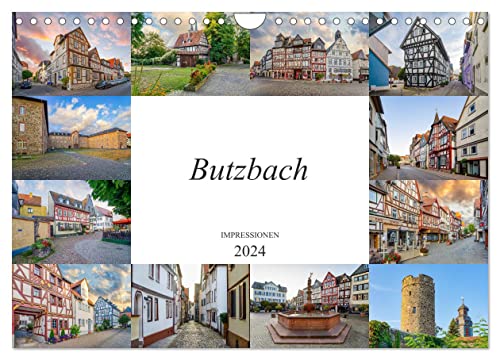 Butzbach Impressionen (Wandkalender 2024 DIN A4 quer), CALVENDO Monatskalender von CALVENDO