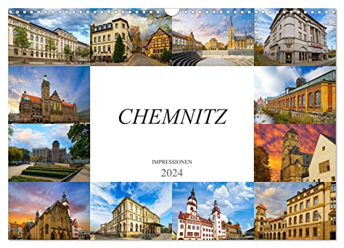 Chemnitz Impressionen (Wandkalender 2024 DIN A3 quer), CALVENDO Monatskalender von CALVENDO