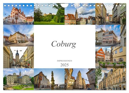 Coburg Impressionen (Wandkalender 2025 DIN A4 quer), CALVENDO Monatskalender