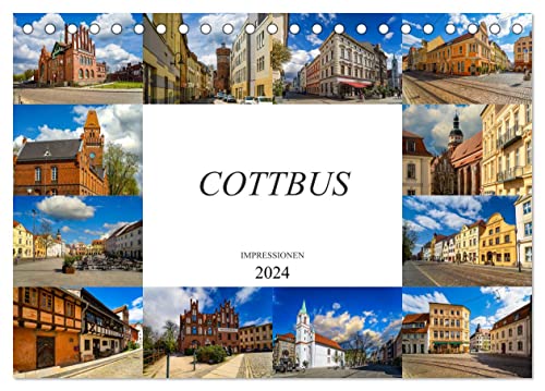 Cottbus Impressionen (Tischkalender 2024 DIN A5 quer), CALVENDO Monatskalender von CALVENDO