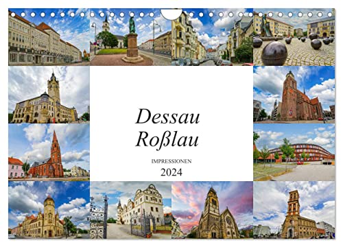 Dessau Roßlau Impressionen (Wandkalender 2024 DIN A4 quer), CALVENDO Monatskalender von CALVENDO