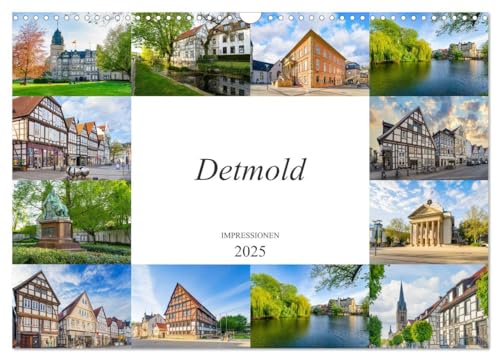 Detmold Impressionen (Wandkalender 2025 DIN A3 quer), CALVENDO Monatskalender