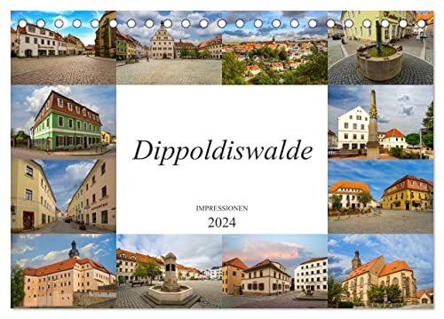 Dippoldiswalde Impressionen (Tischkalender 2024 DIN A5 quer), CALVENDO Monatskalender von CALVENDO