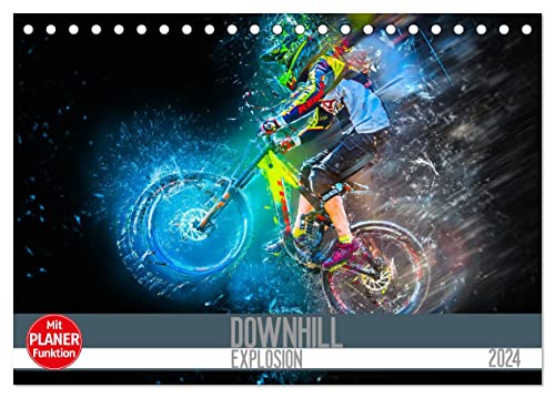 Downhill Explosion (Tischkalender 2024 DIN A5 quer), CALVENDO Monatskalender