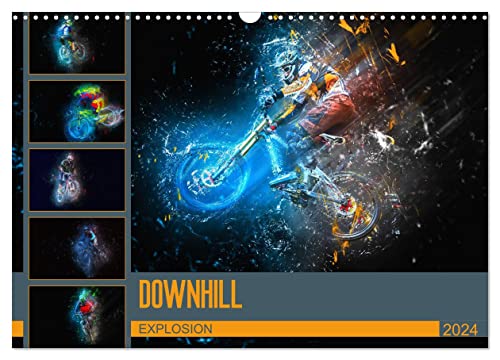 Downhill Explosion (Wandkalender 2024 DIN A3 quer), CALVENDO Monatskalender