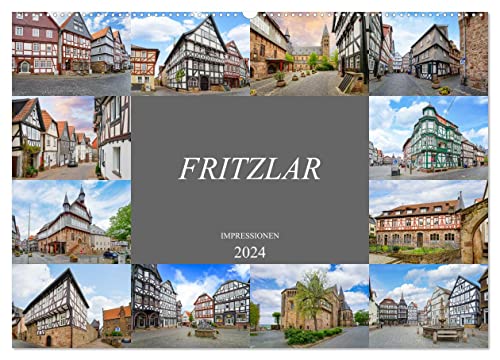 Fritzlar Impressionen (Wandkalender 2024 DIN A2 quer), CALVENDO Monatskalender