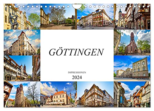 Göttingen Impressionen (Wandkalender 2024 DIN A4 quer), CALVENDO Monatskalender