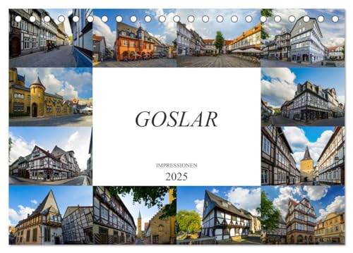 Goslar Impressionen (Tischkalender 2025 DIN A5 quer), CALVENDO Monatskalender von CALVENDO