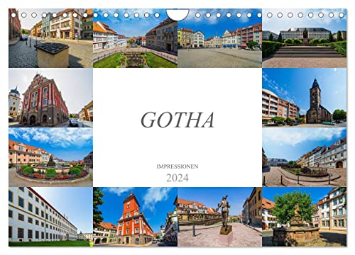 Gotha Impressionen (Wandkalender 2024 DIN A4 quer), CALVENDO Monatskalender