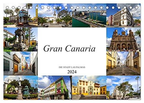 Gran Canaria Die Stadt Las Palmas (Tischkalender 2024 DIN A5 quer), CALVENDO Monatskalender von CALVENDO