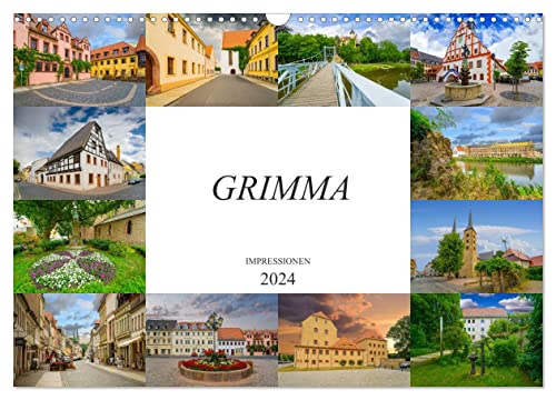 Grimma Impressionen (Wandkalender 2024 DIN A3 quer), CALVENDO Monatskalender von CALVENDO