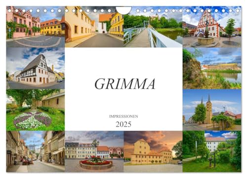 Grimma Impressionen (Wandkalender 2025 DIN A4 quer), CALVENDO Monatskalender