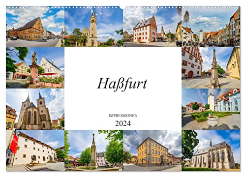 Haßfurt Impressionen (Wandkalender 2024 DIN A2 quer), CALVENDO Monatskalender