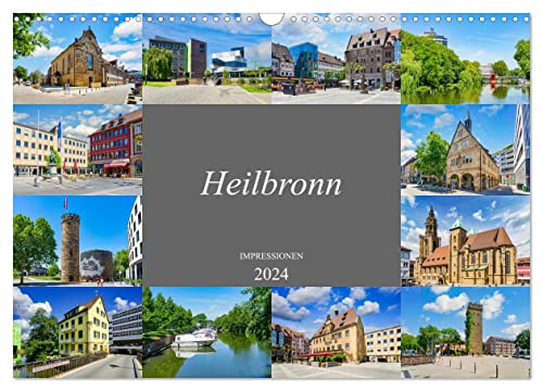 Heilbronn Impressionen (Wandkalender 2024 DIN A3 quer), CALVENDO Monatskalender