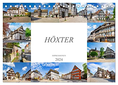 Höxter Impressionen (Tischkalender 2024 DIN A5 quer), CALVENDO Monatskalender von CALVENDO