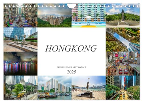 Hongkong Bilder einer Metropole (Wandkalender 2025 DIN A4 quer), CALVENDO Monatskalender