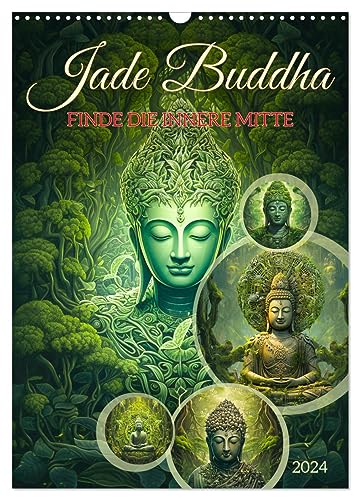 Jade Buddha - Finde die innere Mitte (Wandkalender 2024 DIN A3 hoch), CALVENDO Monatskalender: Entdecke die Schönheit und Harmonie des Lebens mit ... Jade Buddhas. (CALVENDO Glaube) von CALVENDO